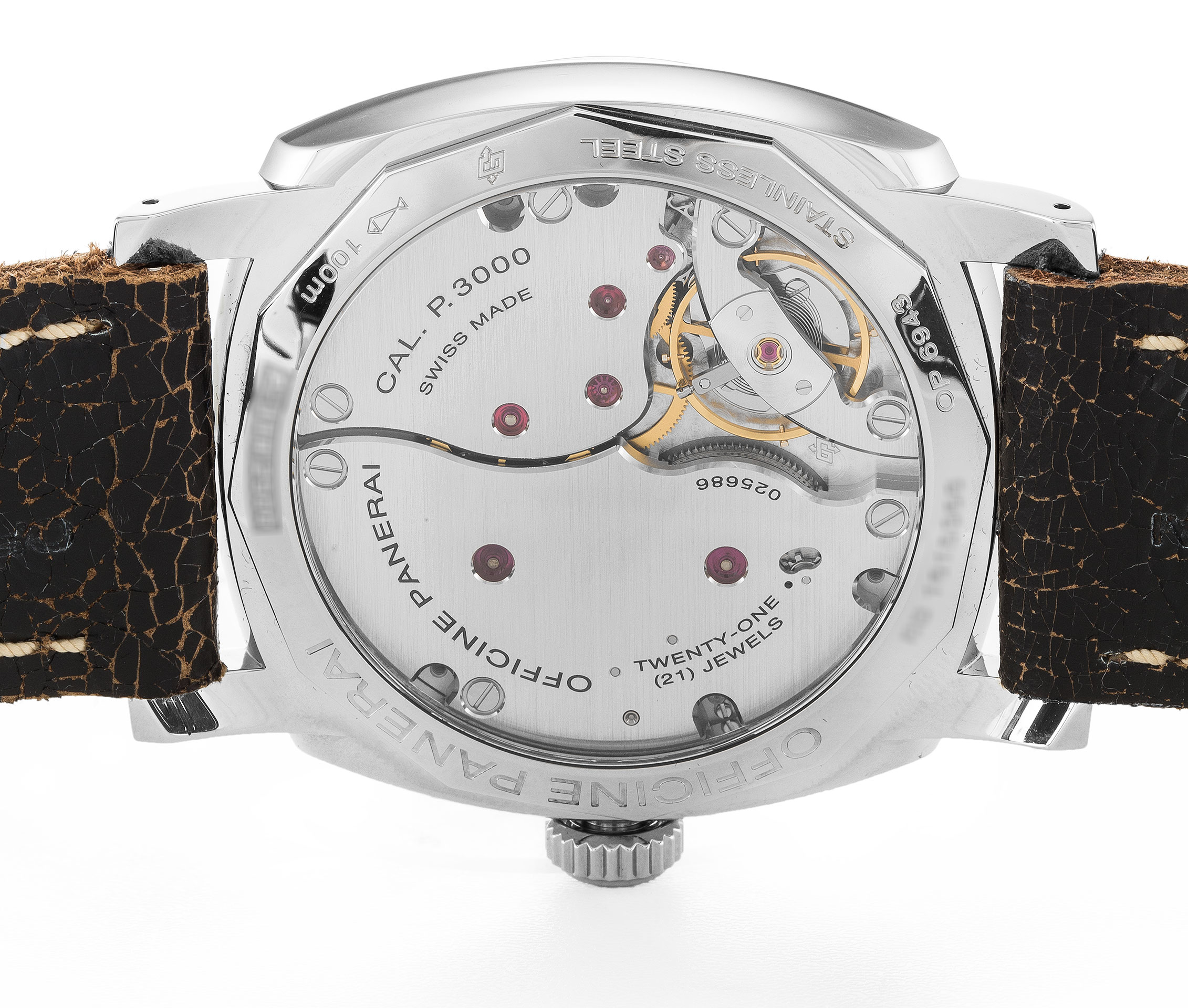 Panerai Radiomir Manual PAM00514 - Replica Watch - 47MM Steel Case - Baton Dial - Water Resistant