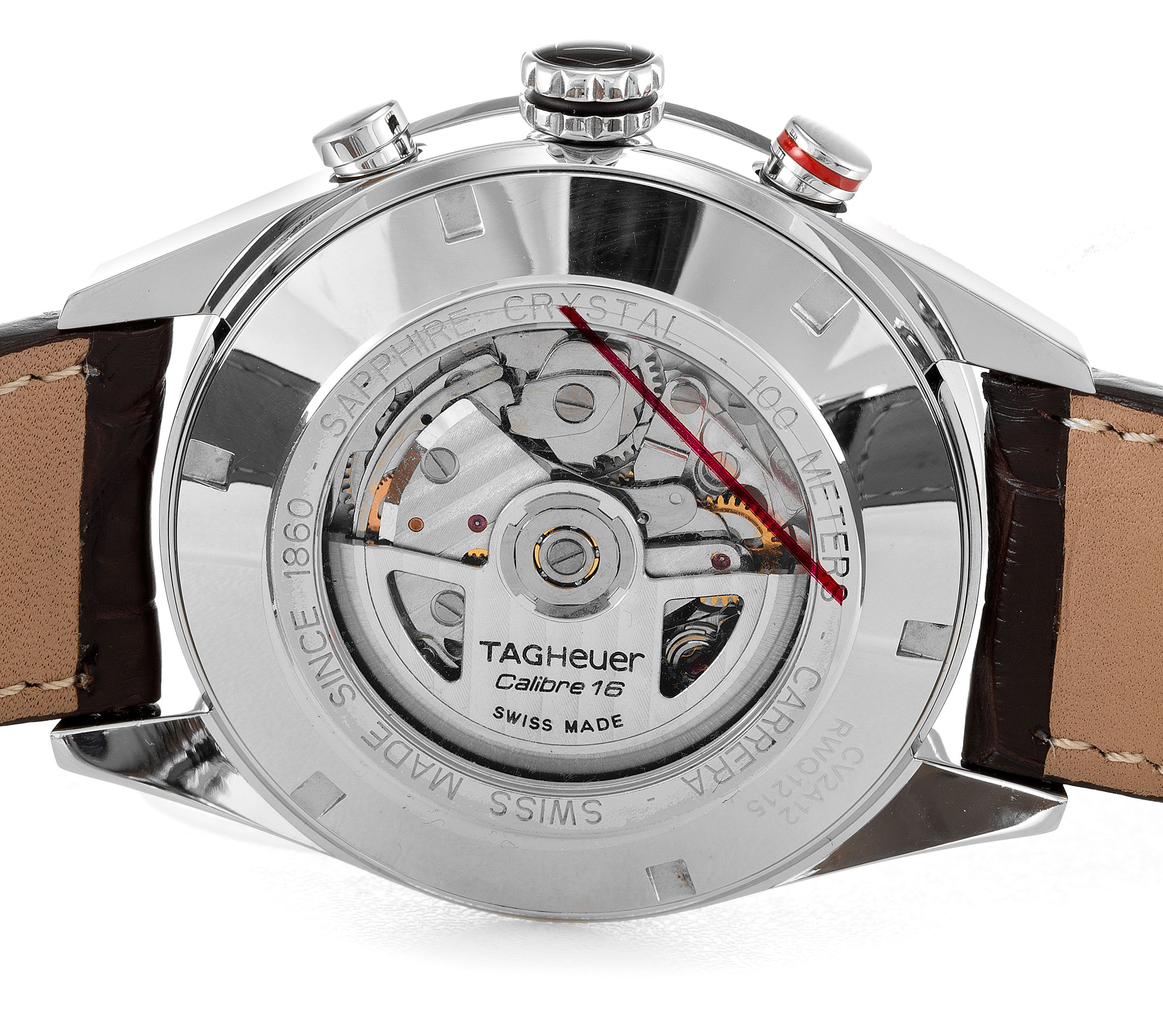 Tag Heuer Carrera CV2A12.FC6236 - Quartz - Mens - Brown Baton Dial - Steel Case - Replica Watch