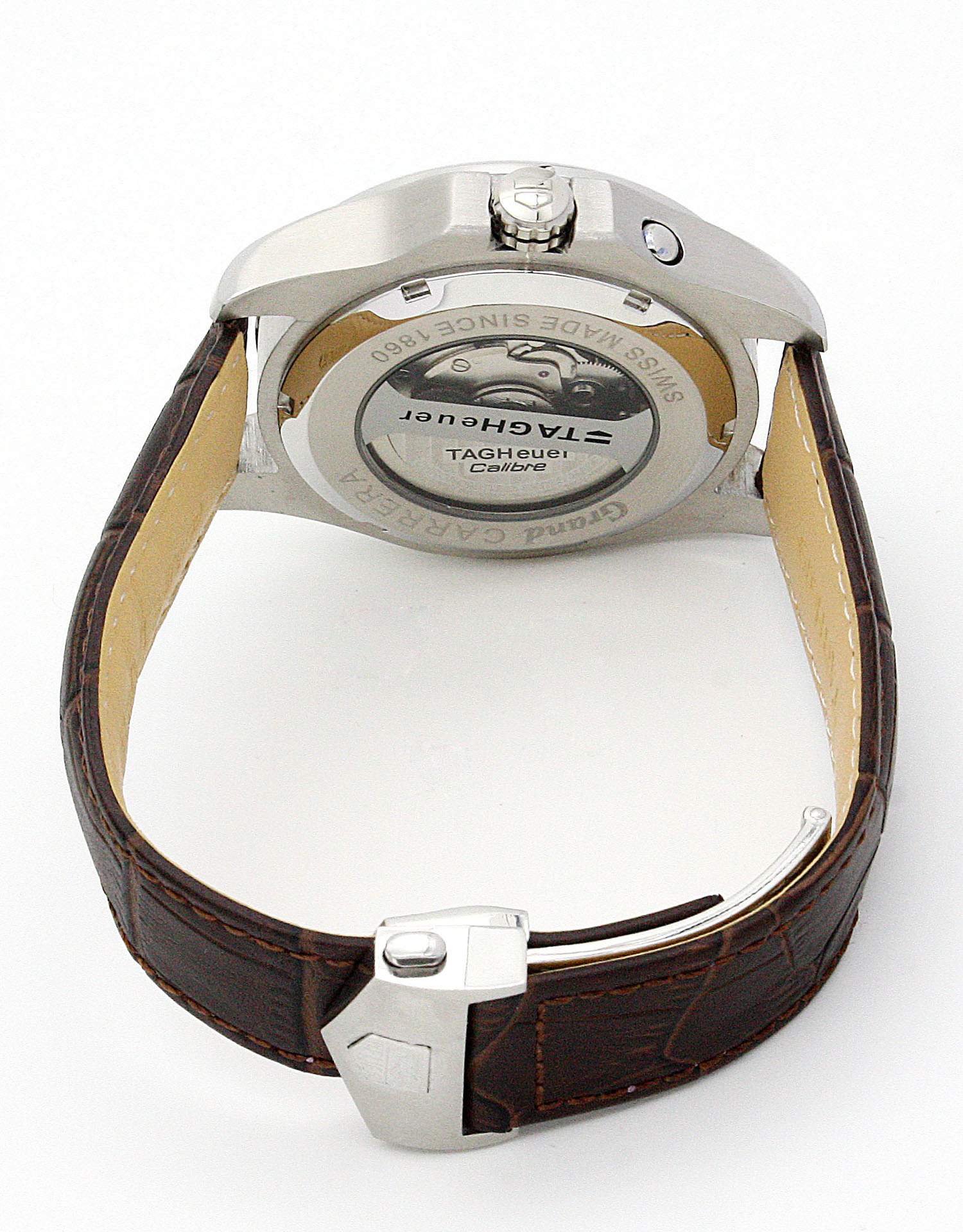 Tag Heuer Grand Carrera WAV5112.FC6231 Automatic Mens Watch, Steel Case, Baton Silver Dial Replica