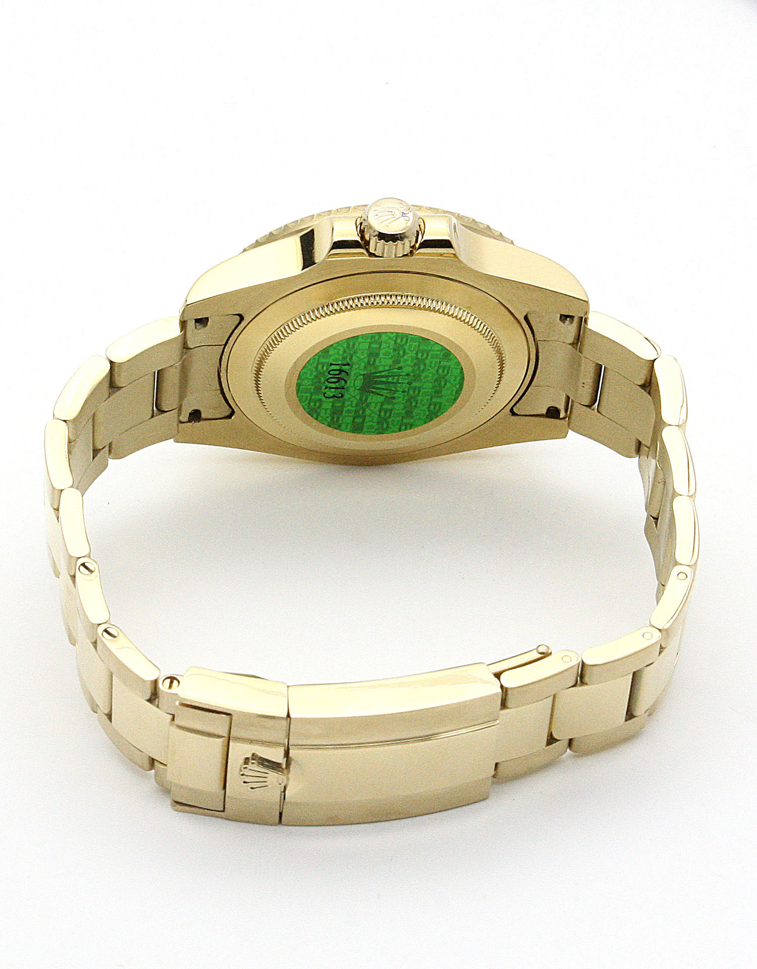 Rolex GMT Master II 116718 LN Mens Automatic 40MM Yellow Gold Baton Dial Water-Resistant Replica