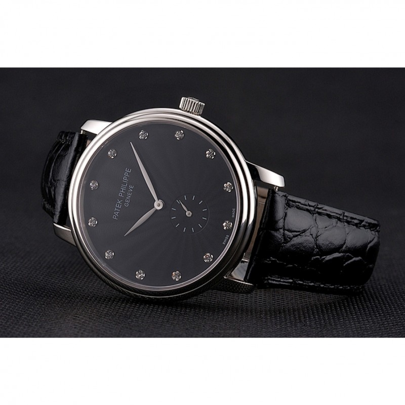 Patek Philippe Calatrava - Quartz - Japanese - 47x41mm - Black - Men's Replica Watch