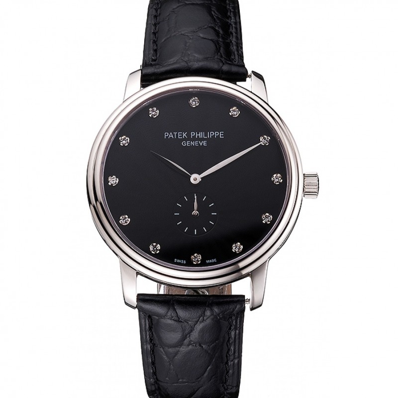 Patek Philippe Calatrava - Quartz - Japanese - 47x41mm - Black - Men's Replica Watch