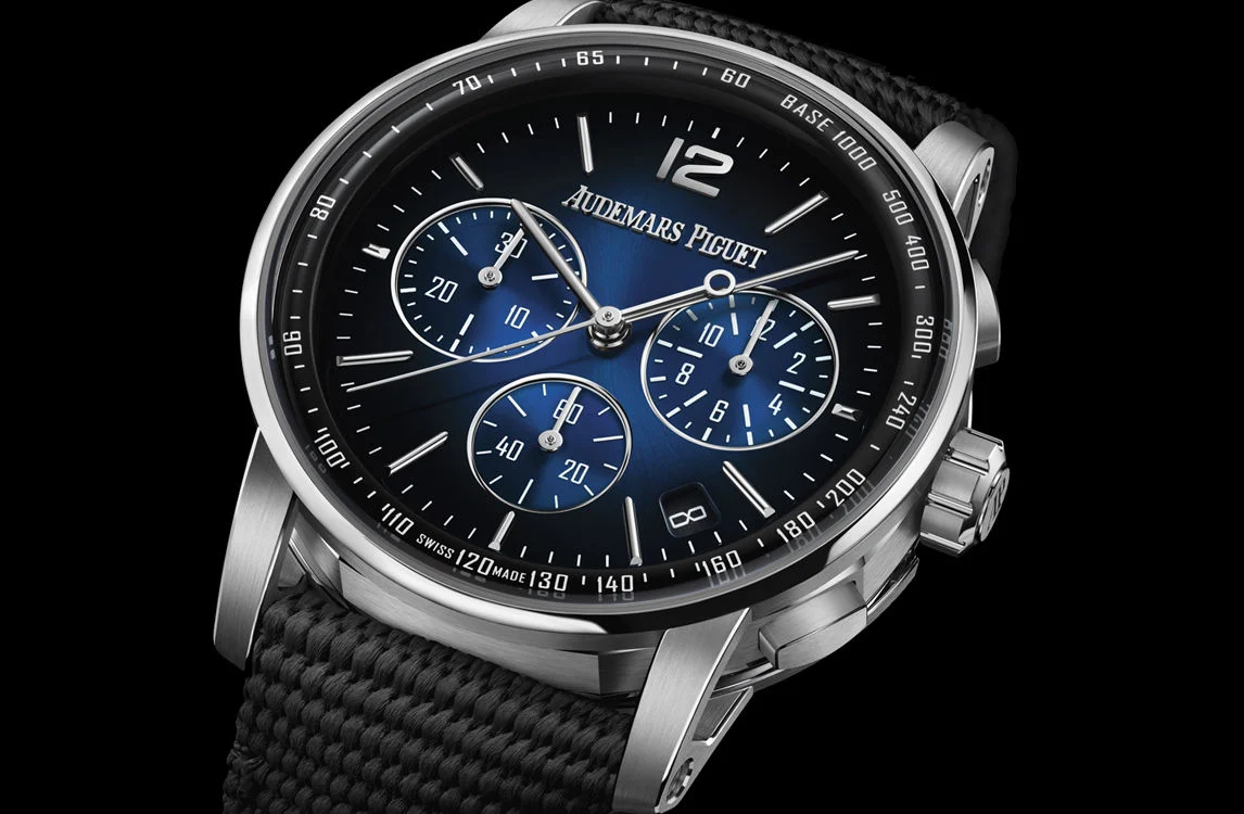 Code 11.59 Chrono 26393 SS APSF 1:1 Best Edition Blue Ombre Dial On Black Nylon Strap Super Clone SA4401