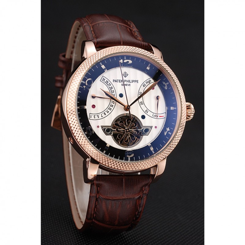 Patek Philippe CLASSIC TOURBILLON Replica Watch, Automatic, 18k Rose-Gold Plated, Sapphire Crystal