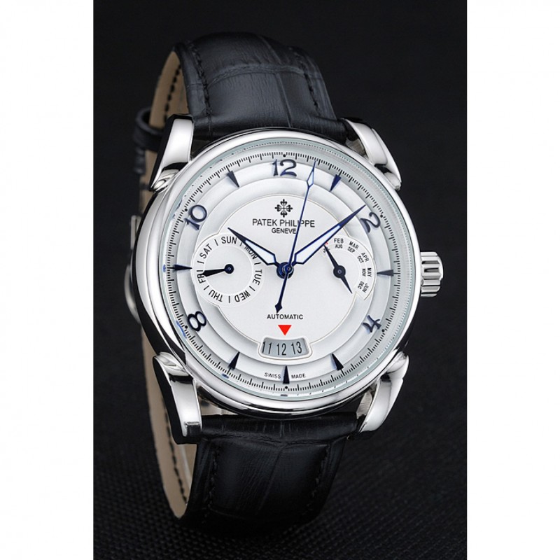 - PATEK PHILIPPE 1454237 - Automatic Replica Watch - Polished Stainless Steel - White Dial