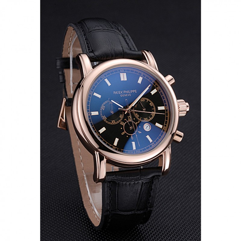 Patek Philippe Grand Complications 622263 - Quartz - 18k Rose-Gold Plated - Black Dial - Men's