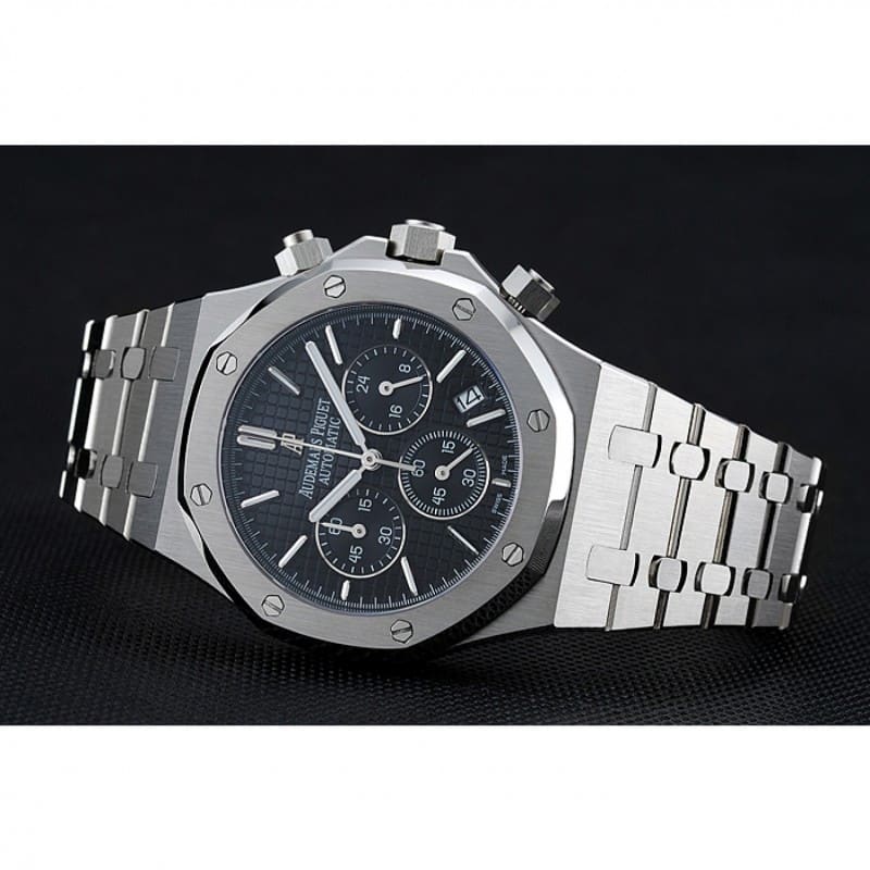 Audemars Piguet RO Chronograph 1454025 Quartz Japanese Silver Dial Men's Watch Replica