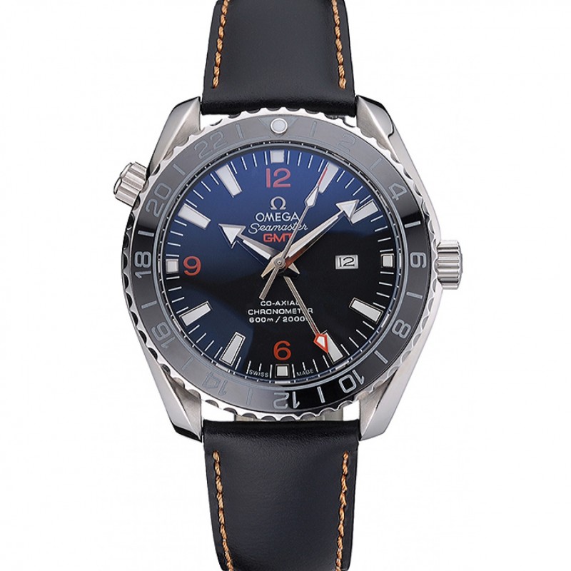 Omega Seamaster 622393 Kinetic Auto, Black Dial, Japanese, 50x44mm, Leather Strap, Replica Watch
