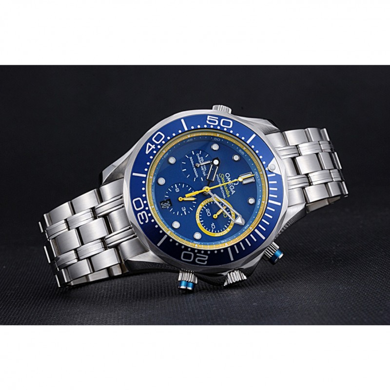 Omega Seamaster 622056 | Automatic | Brushed Steel | Blue Ceramic Bezel | Replica Watch
