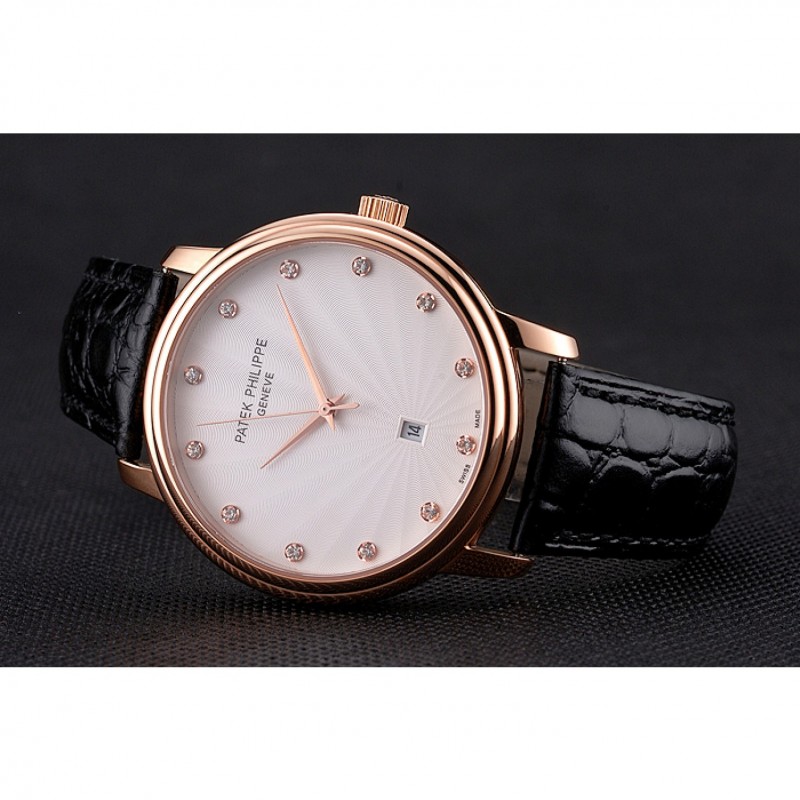 Patek Philippe Calatrava 15202ST.OO.1240ST.01 | Quartz | 18k Rose-Gold Plated | Replica Watch