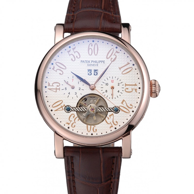 Patek Philippe Grand Complications 622255 - Automatic - 18k Rose-Gold Plated - White Dial - Replica