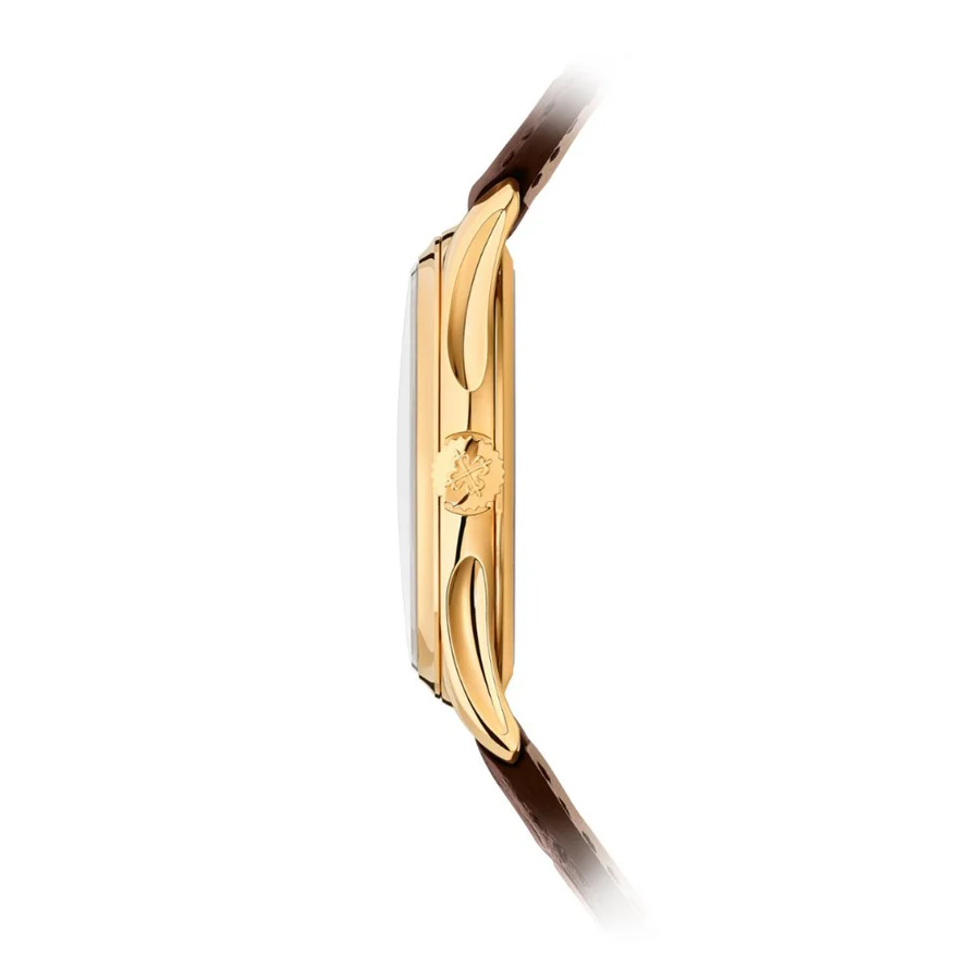 Calatrava 5227R SS 3KF 1:1 Best Edition White Dial on Brown Leather Strap A324 Super Clone V2