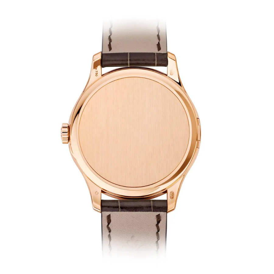 Calatrava 5296R RG ZF 1:1 Best Edition Ivory Dial on Brown Leather Strap 324CS