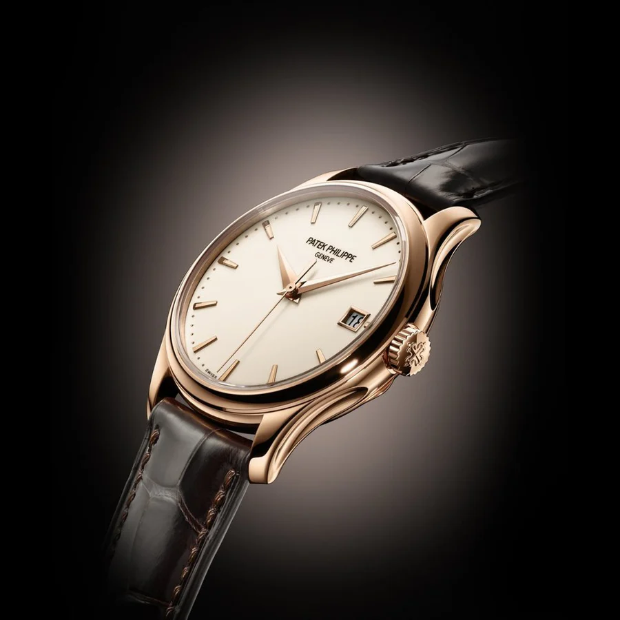Calatrava 5296R RG ZF 1:1 Best Edition Ivory Dial on Brown Leather Strap 324CS