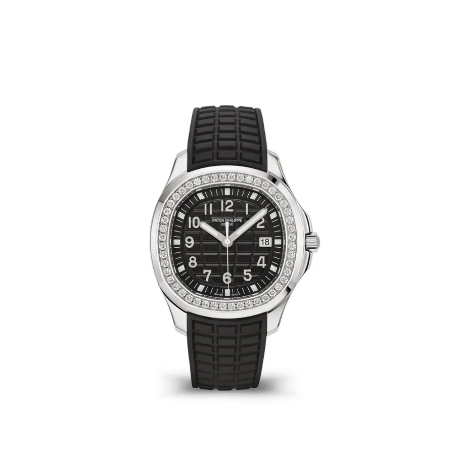Aquanaut 5068 SS PPF 1:1 Best Edition Black Textured Dial on Black Rubber Strap 324CS