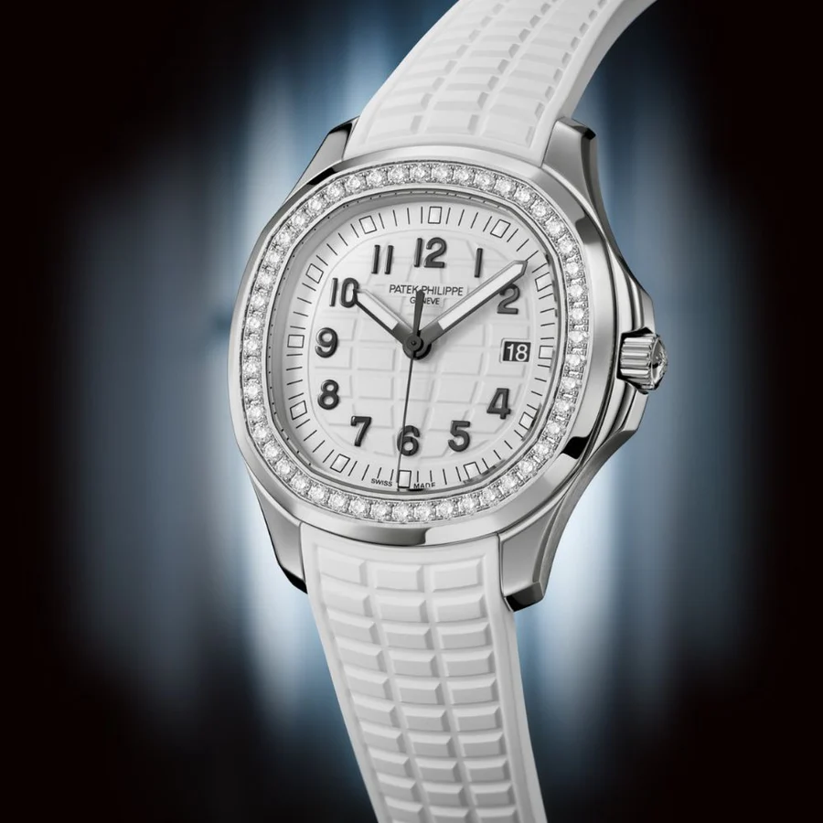 Aquanaut 5068 SS PPF 1:1 Best Edition White Textured Dial on White Rubber Strap 324CS