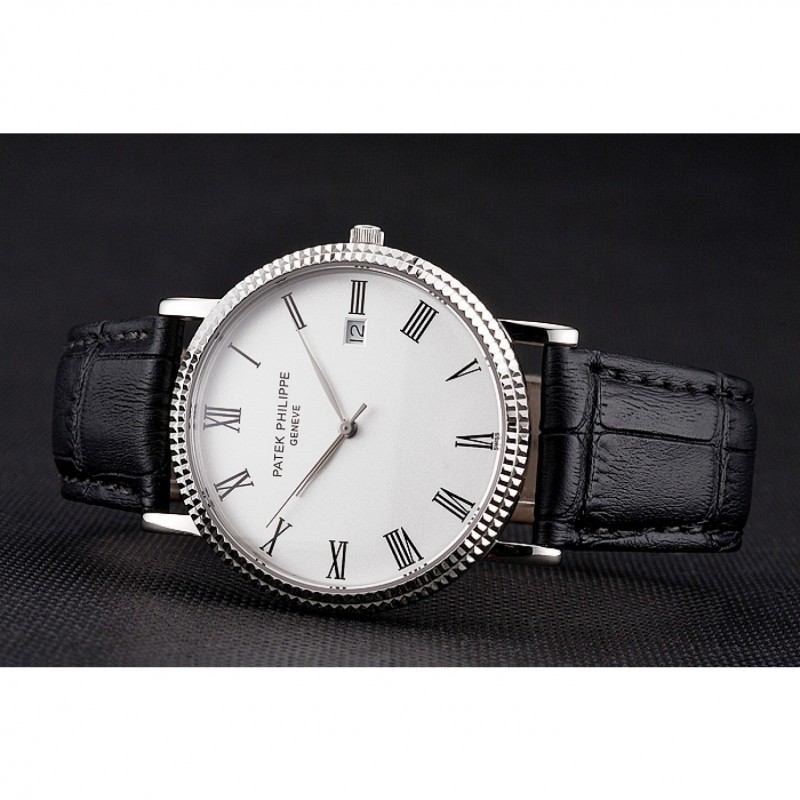 Patek Philippe Calatrava Quartz - 47x40mm - White Dial - Men's Replica Watch