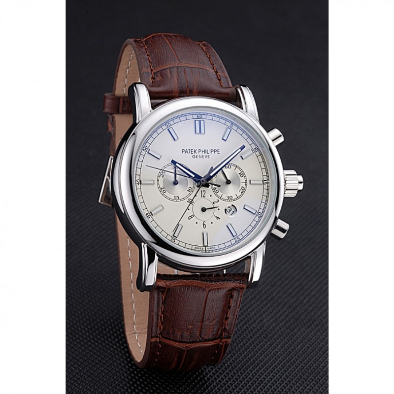 Patek Philippe Grand Complications 622264 Quartz Silver Dial Men's Replica Watch