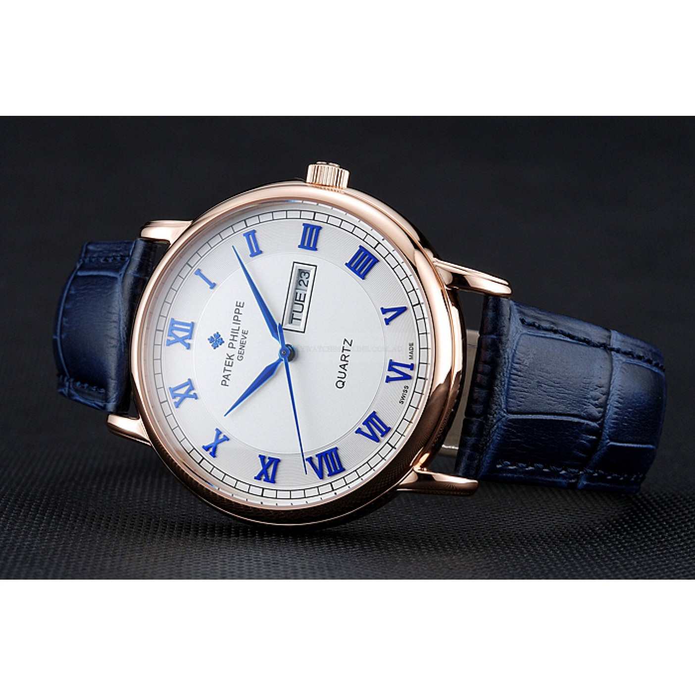 Patek Philippe Calatrava 1454056 Replica Watch, Men's Quartz, White Dial, Leather Band