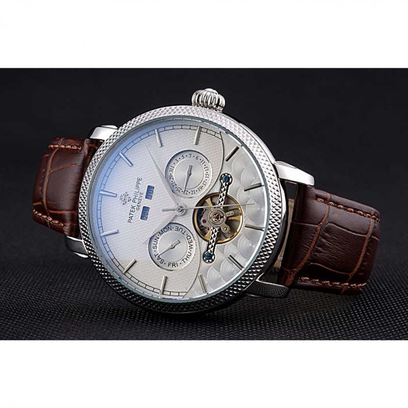 Patek Philippe DAY DATE TOURBILLON 622837 Automatic Silver Dial Steel Case, Kinetic, Japanese