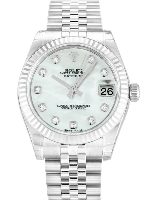 Rolex Lady-Datejust 31mm Mother of Pearl ?C White Dial 178274 Super Clone