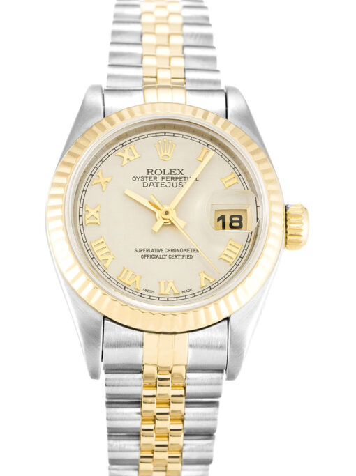 Rolex Lady-Datejust 26mm Ivory Pyramid Dial 69173 Super Clone