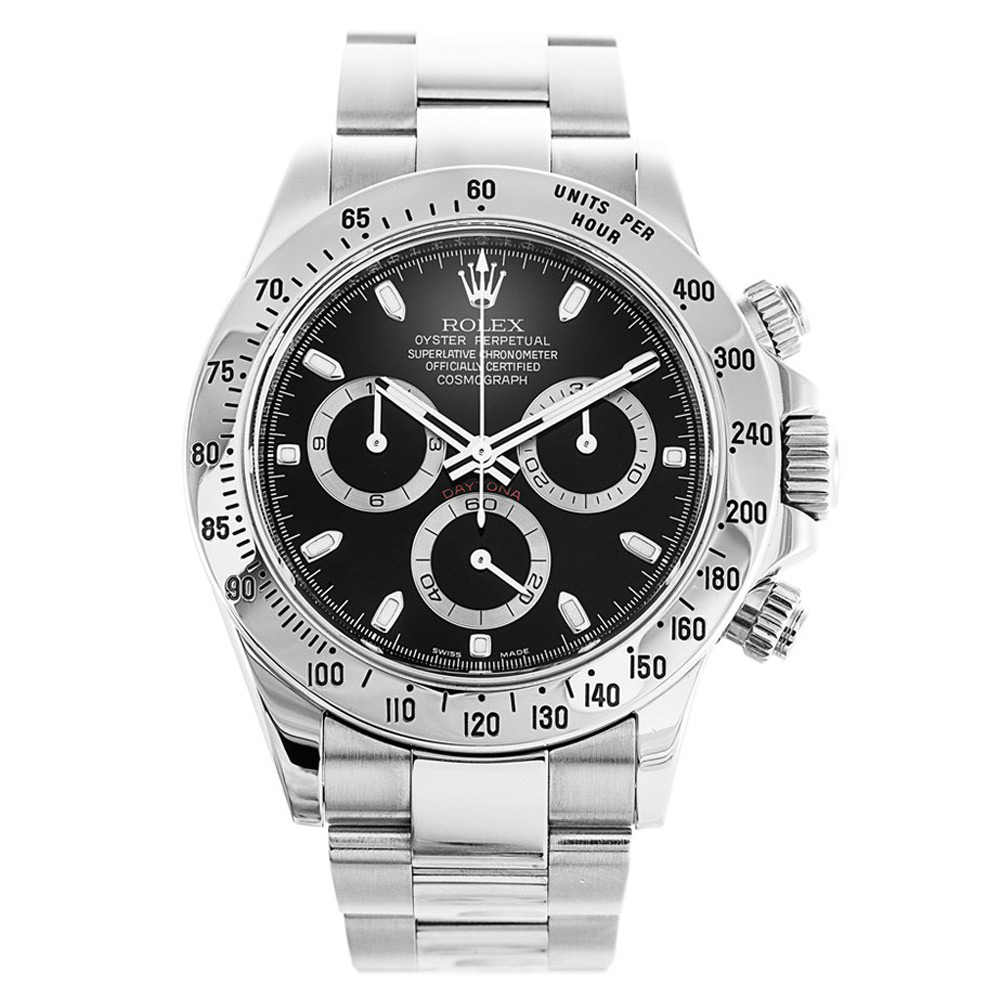 Rolex Daytona 116520 Replica Watch, Automatic Movement, 40mm Stainless Steel Case & Bracelet