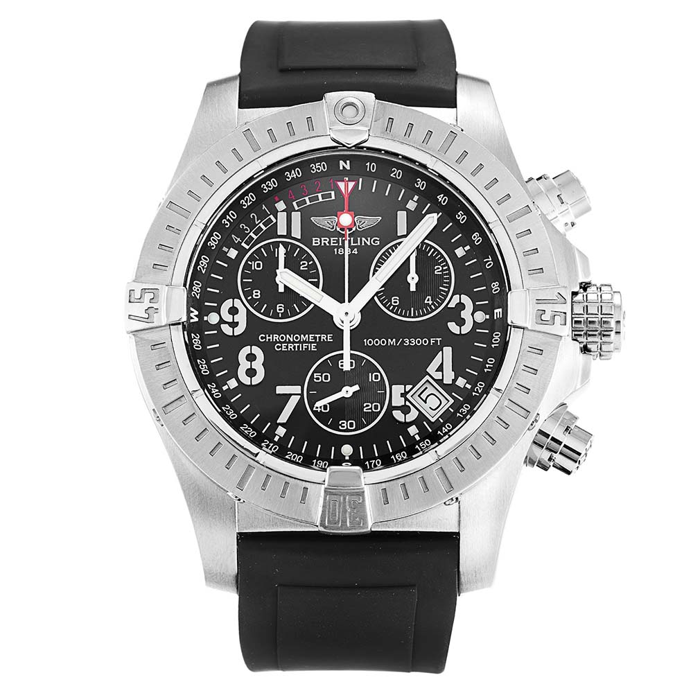 Breitling Avenger Seawolf A73390 - Automatic Watch - Mens - Quartz - 45.4 MM - Steel Case
