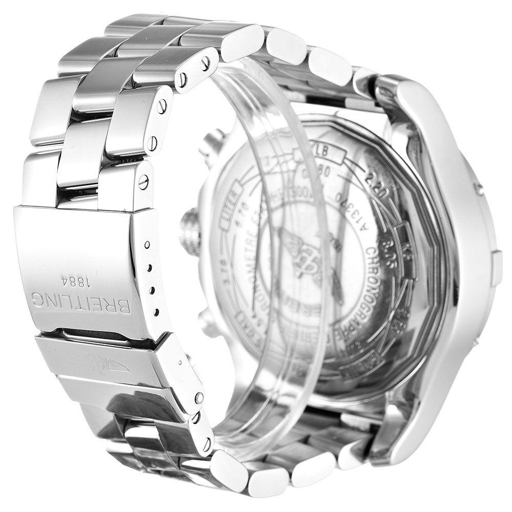 Breitling Super Avenger A13370 | Mens Quartz | 48.4mm 316 Steel | Black Dial Replica Watch
