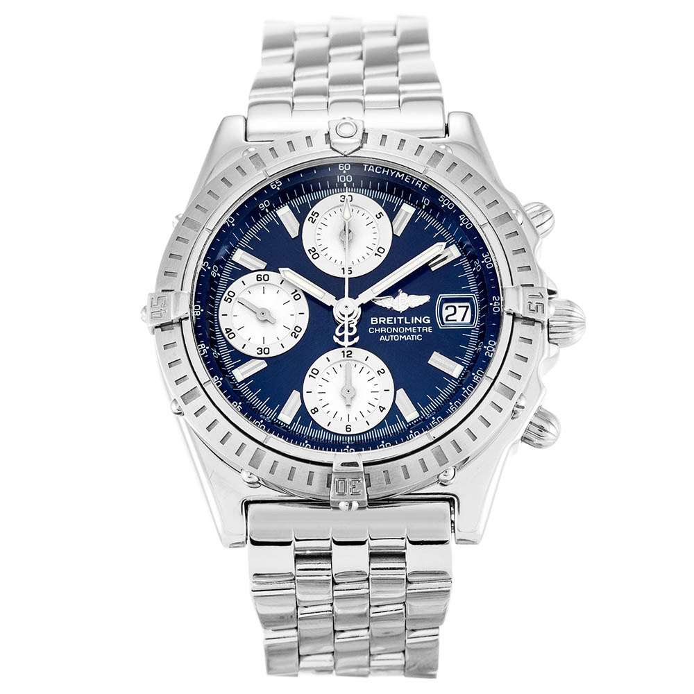 Breitling Chronomat A13352 Mens Quartz 40mm 316 Steel Blue Dial Replica Watch