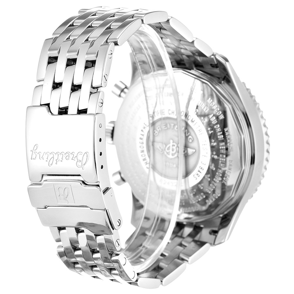 Breitling Navitimer World A24322 Mens Replica Watch, Quartz Movement, 46mm 316 Steel Case, Black