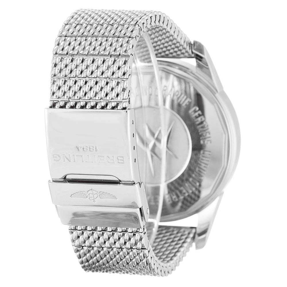 Breitling Transocean Chronograph AB0510 - Quartz - 46mm - 316 Steel - Black Dial Replica Watch