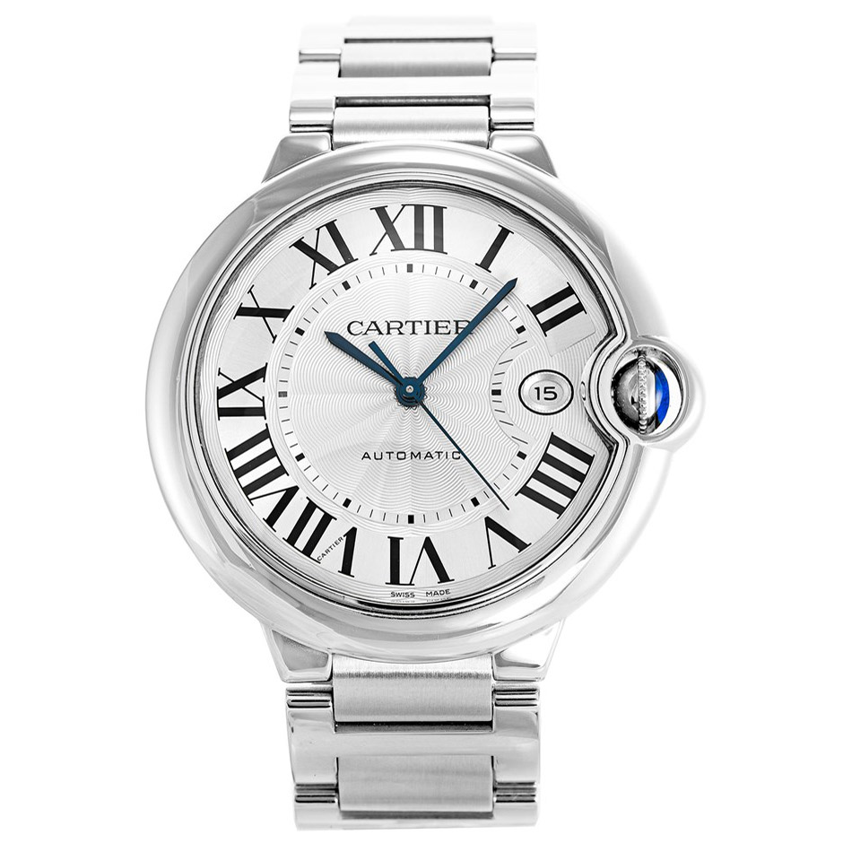 Cartier Ballon Bleu W69012Z4 Mens Automatic Watch, 42MM Steel Case & Bracelet