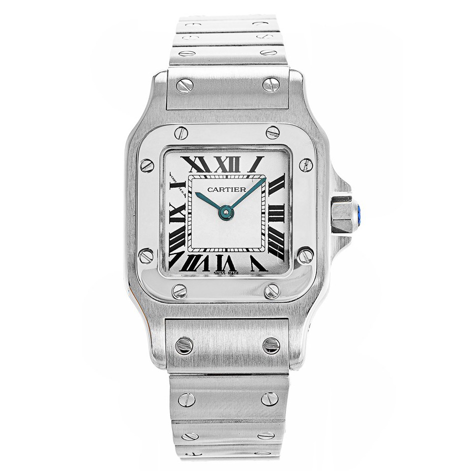 Cartier Santos W20056D6 | Ladies Quartz | 24mm Steel | White Dial Replica Watch