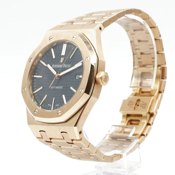 Audemars Piguet Royal Oak 41mm 15510 RG DDF 1:1 Best Edition Black Textured Dial Super Clone