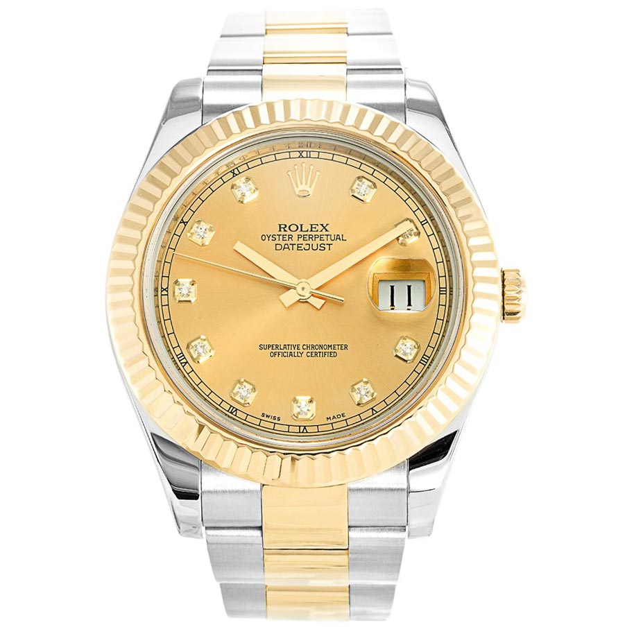 Rolex Datejust II 116333 Automatic - 41MM Gold Case - Mens Gold Plated Steel Bracelet Watch