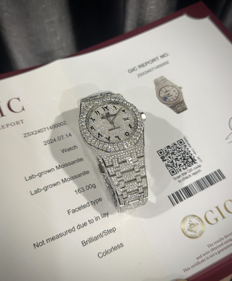 Audemars Piguet Royal Oak 41mm Custom with Moissanite Diamonds