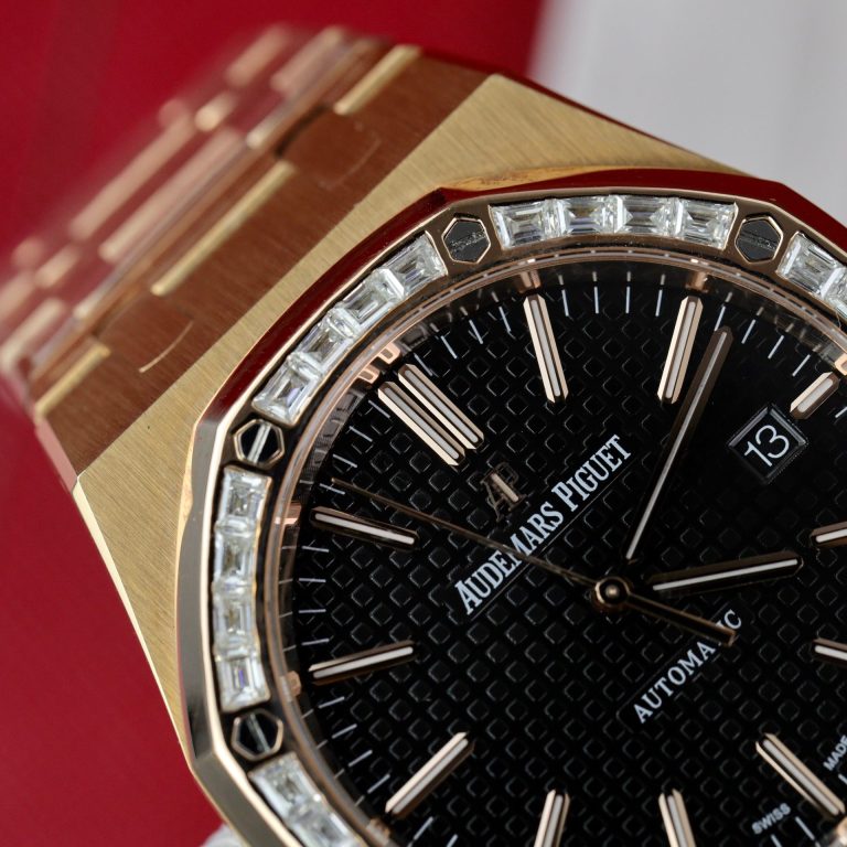 Audemars Piguet Royal Oak 15400OR 41mm Custom with Moissanite Diamonds