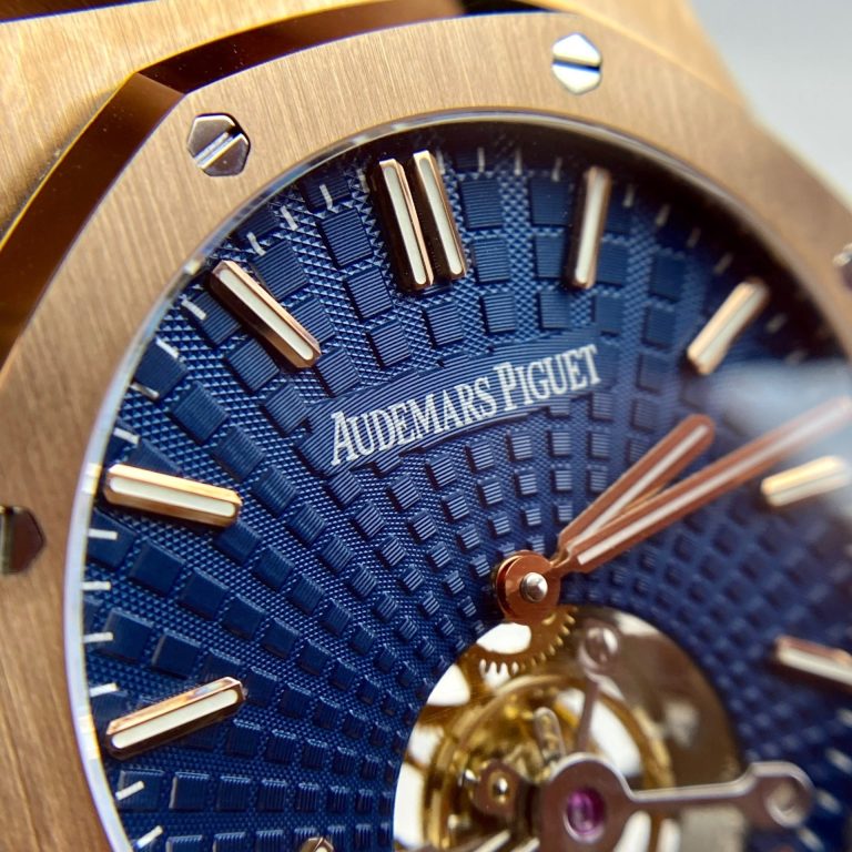 Audemars Piguet Royal Oak Tourbillon 26522OR 41mm in Rose Gold with Blue Dial