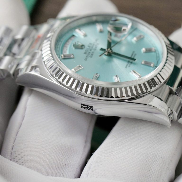 Rolex Day-Date 128236 Dial Ice Blue Weight 158gram QF Factory 36mm