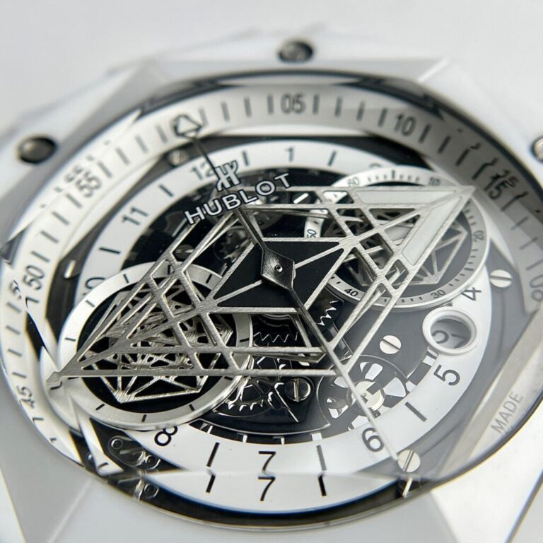 Hublot Big Bang Sang Bleu II White Ceramic Rubber Strap 45mm