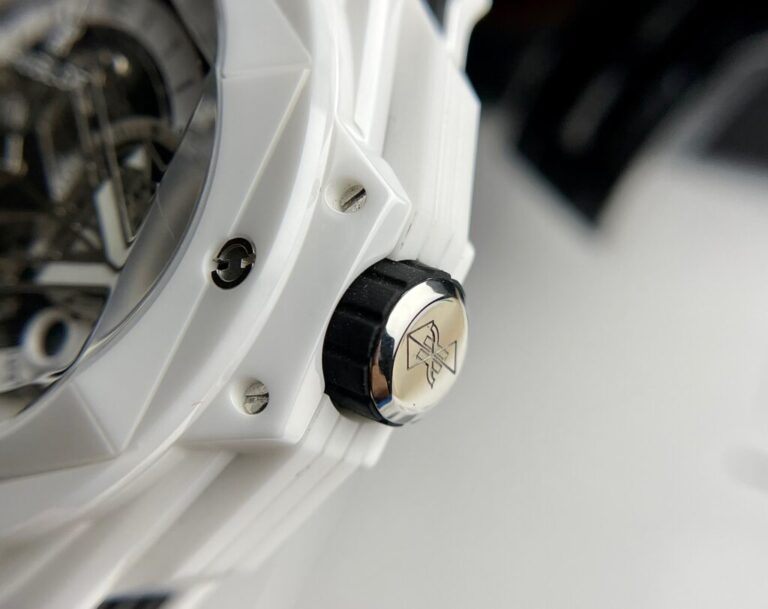 Hublot Big Bang Sang Bleu II White Ceramic Rubber Strap 45mm