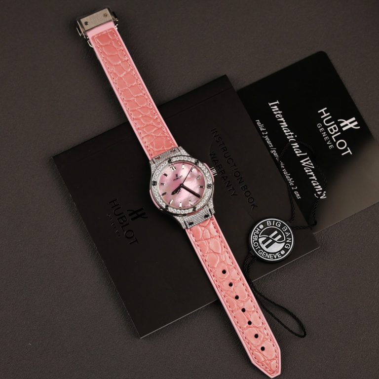 Hublot Classic Fusion 33mm Mother Of Pearl Dial with Moissanite Diamonds