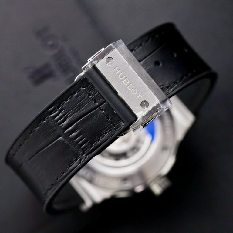 Hublot Classic Fusion Titanium Black Dial 42mm Custom Moissanite Diamonds