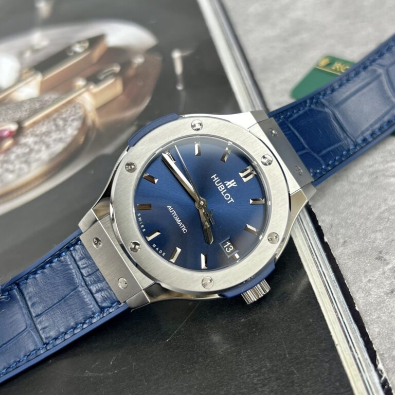 Hublot Classic Fusion Titanium Blue Leather Strap JJF 38mm