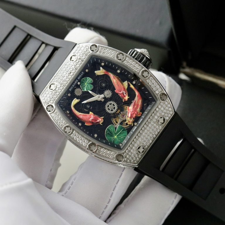 Richard Mille with Black Rubber Strap 42mm