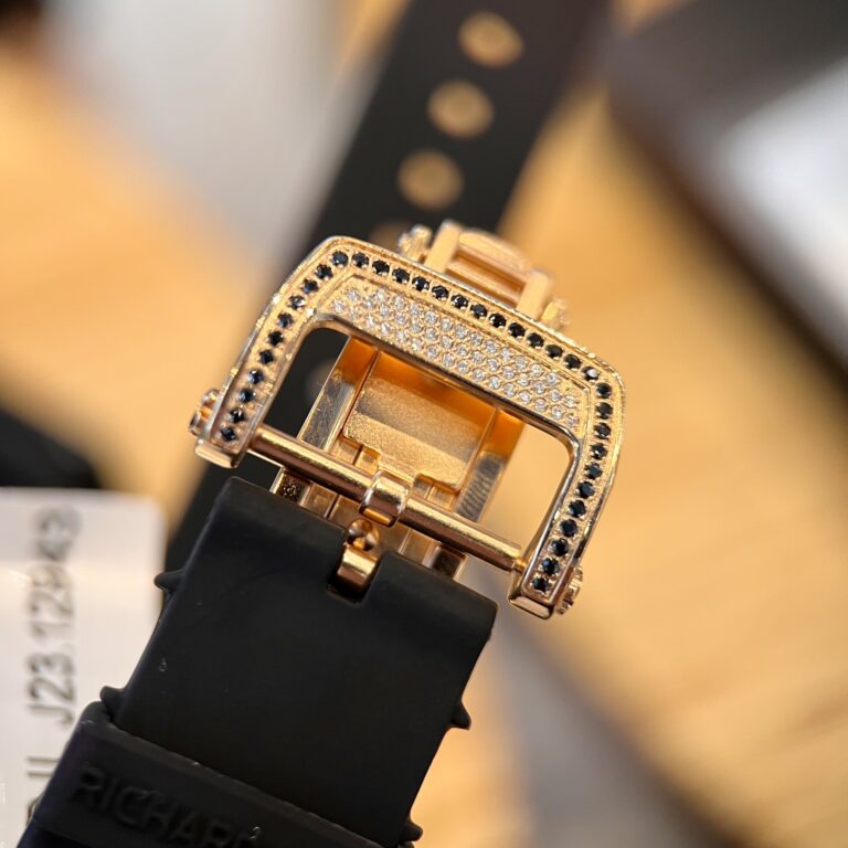 Richard Mille RM007 Gold Wrapped Watch with Moissanite Diamonds 36mm