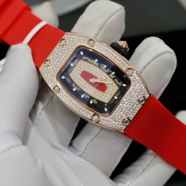 Richard Mille RM007 with Custom Moissanite Diamonds Red 36mm