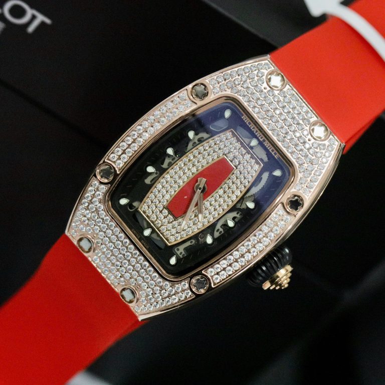 Richard Mille RM007 with Custom Moissanite Diamonds Red 36mm