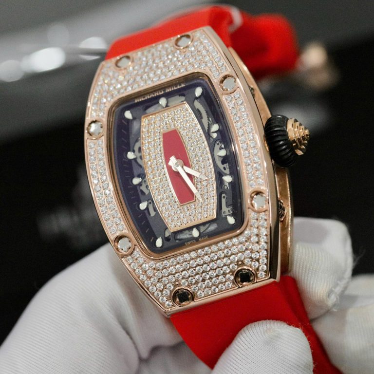Richard Mille RM007 with Custom Moissanite Diamonds Red 36mm